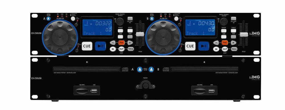 4007754243987 - CD-230USB DJ-Dual-CD- und MP3-Spieler mit USB20-Schnittstelle